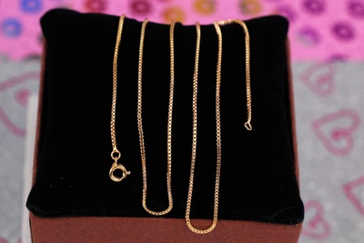 Цепь Xuping Jewelry венецианское плетение 60 см 1 мм золотистая