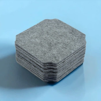 Набор из 12 подставок костеров под чашки кружки 10*10 см Anthracite-0912 серый