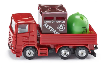 Модель вантажівки Siku (1:87) з відкритим кузовом для сміття Червоний (828)