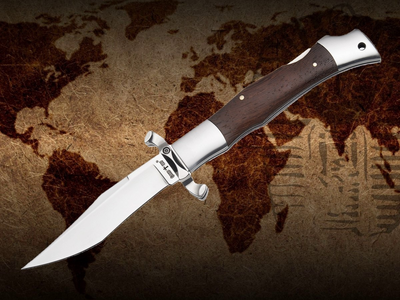 Нож Стилет Складной с Гардой Финка, Сталь 440C Итальянский дизайн GW3089