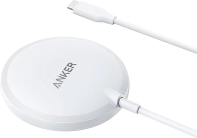 Бездротовий зарядний пристрій Anker PowerWave Magnetic Pad White (A2565G21)