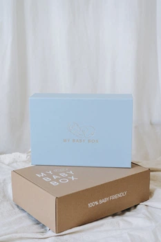 Майбейбібокс - подарунковий набір для хлопчика голубий NEW BABY BOX