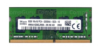 Ноутбучная оперативная память Hynix DDR4 8GB 3200MHz SO-DIMM 1Rx16 PC4-3200AA (HMAA1GS6CJR6N-XN)