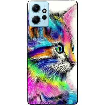 Силиконовый чехол Candy для Xiaomi Redmi Note 12 с рисунком Акварельный Котик