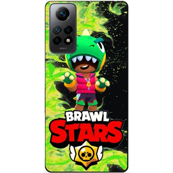 Силиконовый чехол Candy для Xiaomi Redmi Note 12 Pro с Героем Brawl Stars Леон динозавр
