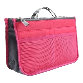 Органайзер в женскую сумку Bag-in-bag малиновый