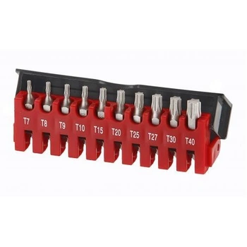 Hабор бит FORCE 21012T Torx с отверстием 1/4 10 пр.