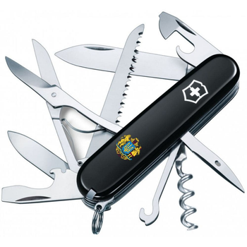 Нож Victorinox Huntsman Ukraine 91мм Большой Герб Украины (1049-Vx13713.3_T0400u)