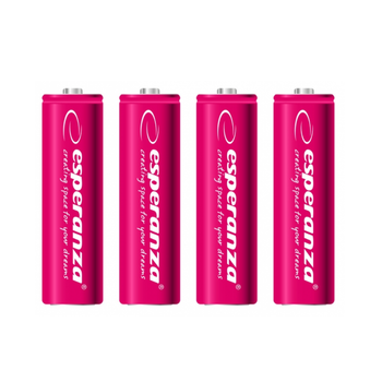 Аккумулятор Ni-MH AA Esperanza EZA104R 2000 mAh в блистере 4шт Красный
