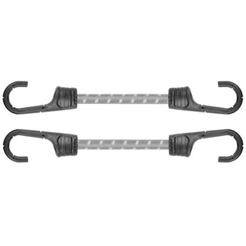 Шнур эластичный резиновый Bradas PVC BUNGEE CORD HOOK 40 см х 2 шт BCH2-08040GY-B
