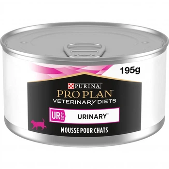 Вологий лікувальний корм для котів Purina Pro Plan Veterinary Diets UR Mousse Turkey Urinary 195 г