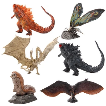Годзилла и Монстры Мотра, Кинг Гидора, Родан, Огненная Годзилла Godzilla and Monsters набор годзилла 6шт