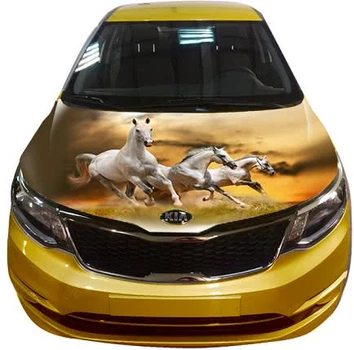 3д наклейка на капот ARB 3D TUNING STUDIO Лошади 33 1200х1500х0.080мм
