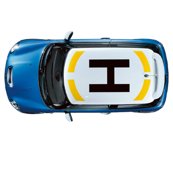 Наклейки на крышу мини купер ARB 3D TUNING STUDIO Вертолетная площадка 1700х850х0.060мм