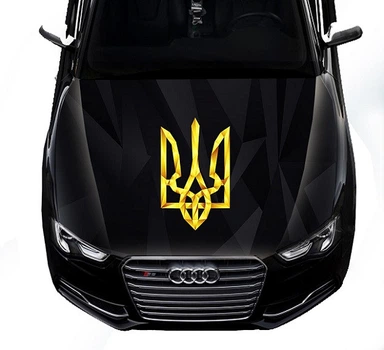 Наклейка на капот ARB 3D TUNING STUDIO Тризуб ЧФ 1500х1200х0.080мм
