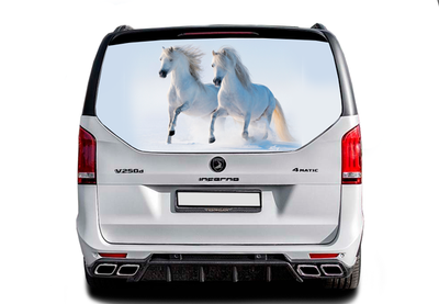 Наклейка на заднее стекло ARB 3D TUNING STUDIO Кони 2 1480х700х0.18мм