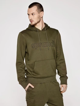 Bluza męska z kapturem Sprandi SS21-BLM003 M Khaki (5903698655581)