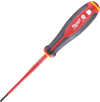 Отвертка VDE диэлектрическая MILWAUKEE SL 0,5х3,0х100мм (4932478713)