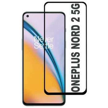 Захисне скло для One Plus Nord 2, OnePlus Nord 2 Full Glue (0.3 мм, 2.5D) чорна рамка