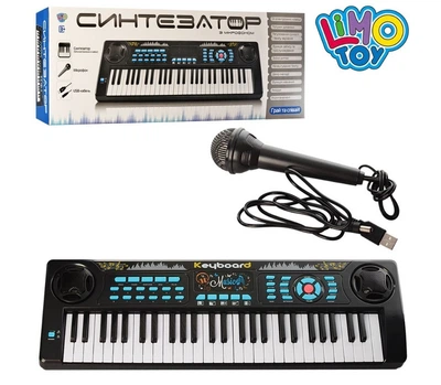Дитячий синтезатор-піаніно з мікрофоном та MP3 Limo Toy M 5499 54