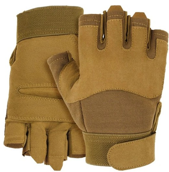 Перчатки мужские Mil-Tec размер XL для страйкбола и правоохранительных органов зимние теплые и прочные Койот