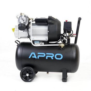 Компресор двоциліндровий Apro OFD-50MX 8 бар/2,2 кВт 416 л/хв 50 л 2 крана
