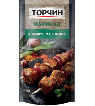 Маринад Торчин з часником і травами для приготування свинини 160 г (7613036655828)