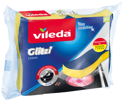 Губки для стеклокерамических поверхностей Vileda Ceran 2 шт (4023103140448)