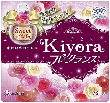 Прокладки щоденні гігієнічні Sofy Kiyora Sweet 72 шт (4903111375677)