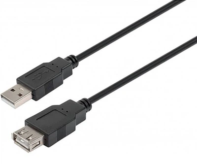 Подовжувач USB 2.0 AM/AF, 3m, (TT0300-2-3), чорний