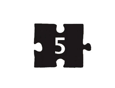 Номерок-пазл на дом НДП-5 60х45 мм