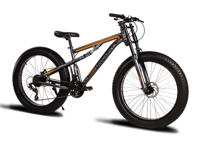 Горный велосипед Unicorn Godzilla Fat-Bike 26″ Рама 17 Серо-оранжевый