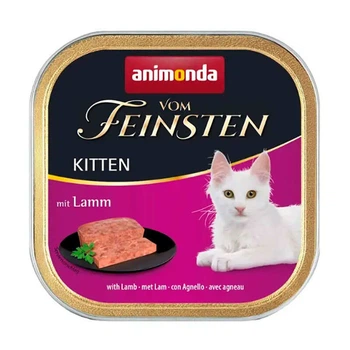 Консервований корм з ягням у вигляді паштету для кошенят Animonda Vom Feinsten Kitten 100 г (4017721832366)
