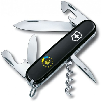 Ніж Victorinox Spartan Ukraine Black "Україна ЄС" (1.3603.3_T1130u)