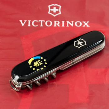 Ніж Victorinox Spartan Ukraine Black "Україна ЄС" (1.3603.3_T1130u)