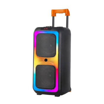 Большая музыкальная колонка-чемодан NDR-1097, 4500 mAh, RGB подсветка, 2 сабвуфера