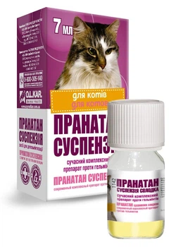 Пранатан суспензия от гельминтов для кошек O.L.KAR. 7 мл (сладкая)