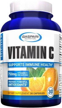 Вітамін С Gaspari Vitamin C 1000 мг 30 капсул (646511027909)