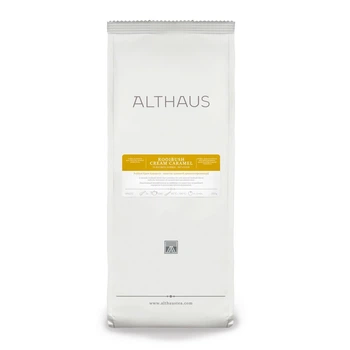 Чай травяной Althaus Rooibush Strawberry Cream 250 г / Ройбуш Клубника со Сливками 250 г