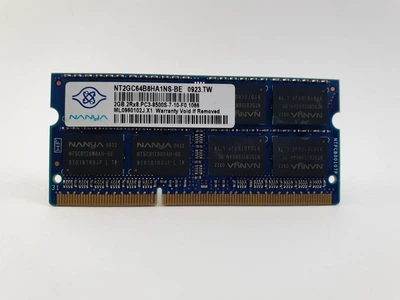 Оперативная память для ноутбука SODIMM Nanya DDR3 2Gb 1066MHz PC3-8500S (NT2GC64B8HA1NS-BE) 11681 Б/У