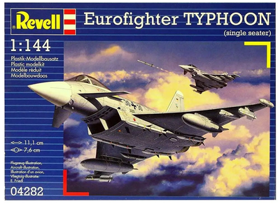 Багатоцільовий винищувач 1:144 Revell Eurofighter Typhoon (1998 р, Німеччина/Іспанія/Великобританія/Італія) (04282)