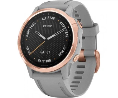 Спортивные часы Garmin Fenix 6S Rose Gold-tone with Powder Gray Band (010-02159-21/20)