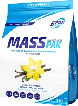 Гейнер 6PAK Nutrition Mass Pak 5000 г Ваніль (5902811813587)