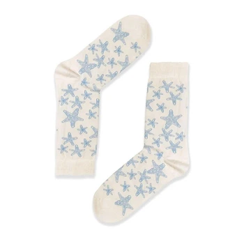 Носки Unisex Neseli Daily Звезды, Белые 37-44р.