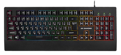 Клавіатура гравця 2E Gaming KG330 LED USB Black Ukr