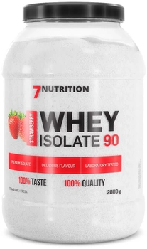 Odżywki białkowe 7Nutrition Whey Isolate 90 2000 g Jar Strawberry (5903111089887)