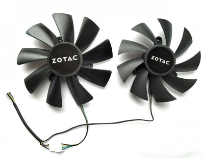 Вентилятор Apistek для відеокарт Zotac Mini GA92S2H GAA8S2U (FD9015U12S FD10015H12S) комплект 2 шт.