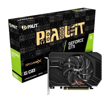 Palit PCI-Ex GeForce GTX 1660 StormX 6GB GDDR5 (192bit) (1530/8000) (DVI, HDMI, DisplayPort) (NE51660018J9-165F) Refurbished