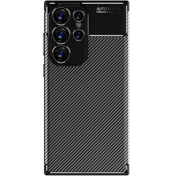 Чохол Fiji Ultimate Carbon для Samsung Galaxy S23 Ultra (S918) протиударний бампер чорний