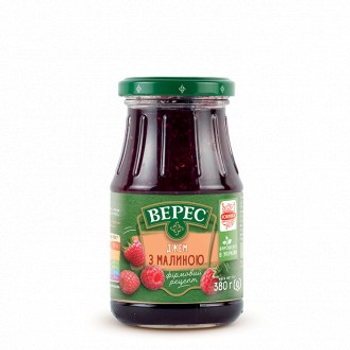 Джем Верес з малиною 380г